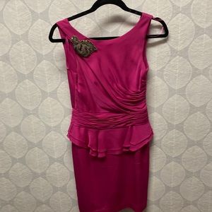 Fuschia cocktail dress